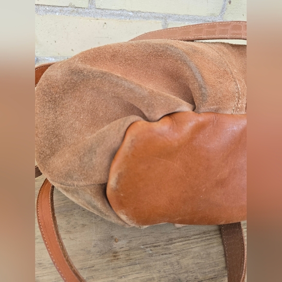 Vintage Hand Crafted Suede Bag - Picture 13 of 16